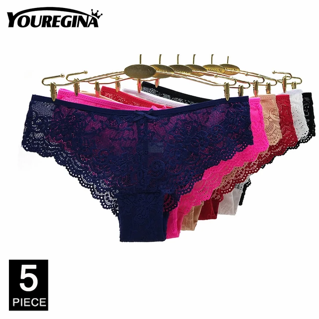 YOUREGINA Womens Patchwork Cotton Boxers Sexy Low Waist Panty With