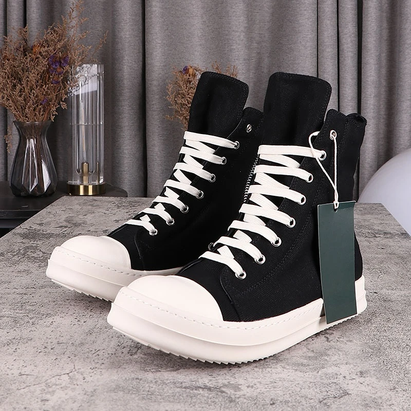 

Rick Velvet Canvas High-tops Men's Warm Ankle Boots Women's Board Shoes