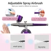 Airbrush Nail With Compressor Portable Air brush For Nails Art Paint Cake Crafts Portable Nails Spray AirBrush Compressor Kit 3