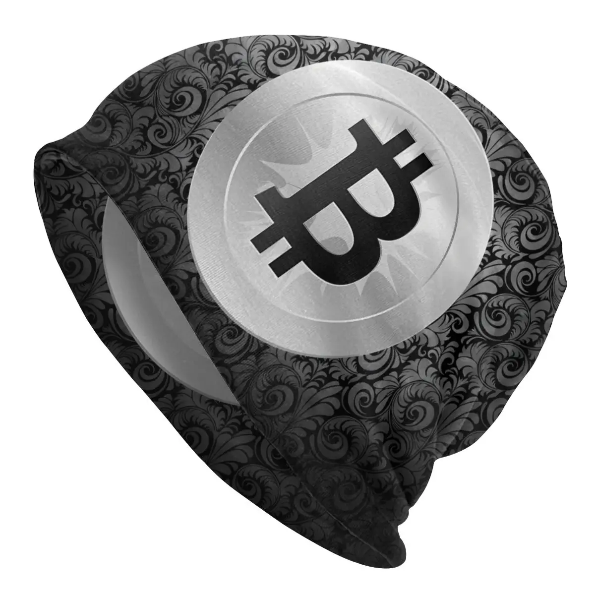 

Крутая женская шапка Биткоин криптовалюты шапки с принтом пуловер химиотерапия ворсовая уличная шапка тюрбан дышащая