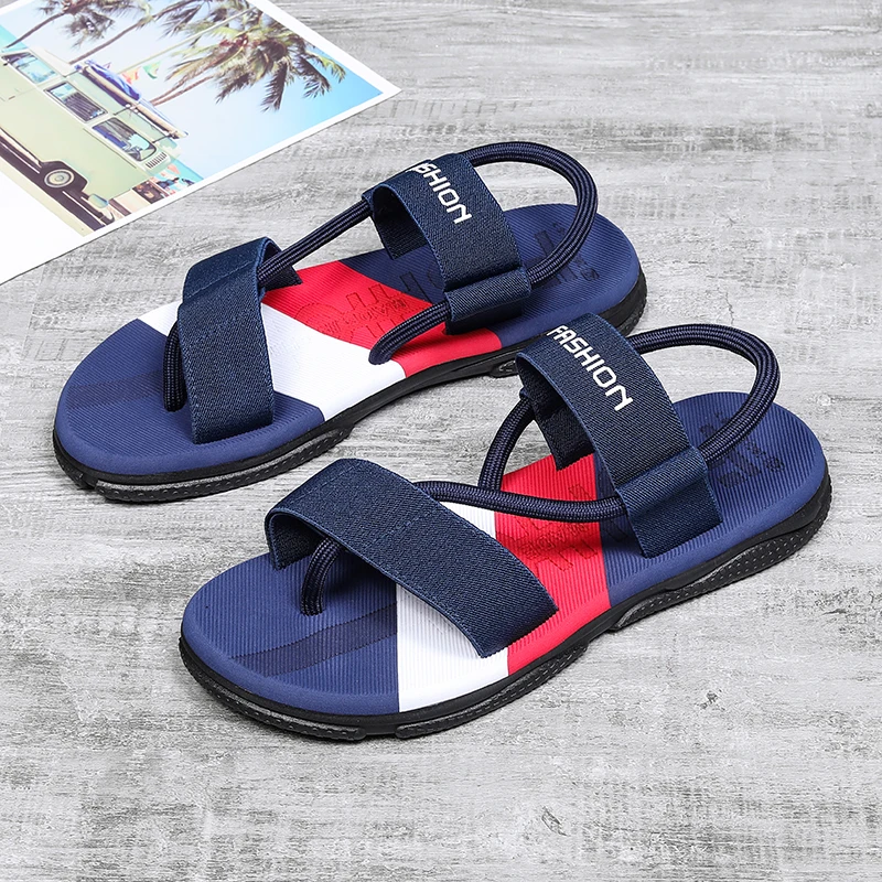 

Men's Designer Brand Flat Thong Sandals 2023 Summer Fashion Open Toe Beach Shoes Male Outdoor Casual Flip Flops Sandalias Hombre