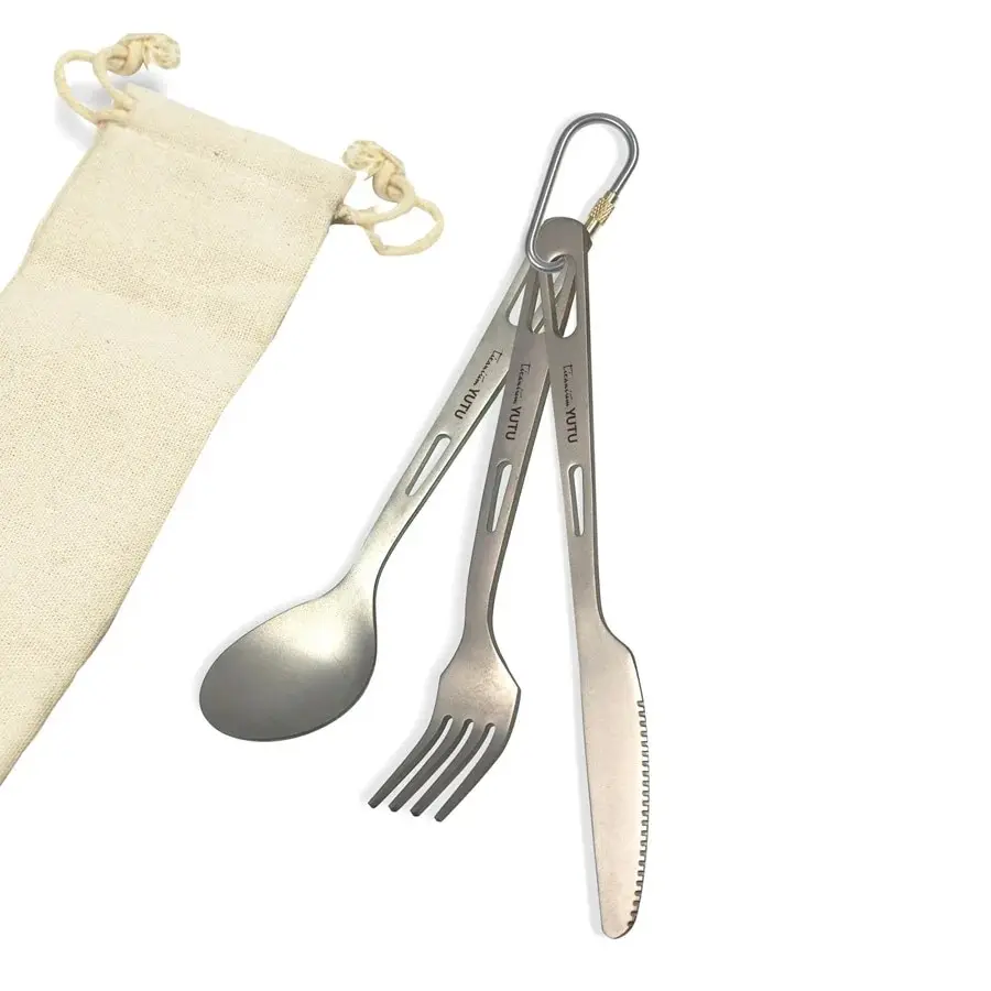Titanium Camping Cutlery Set 3