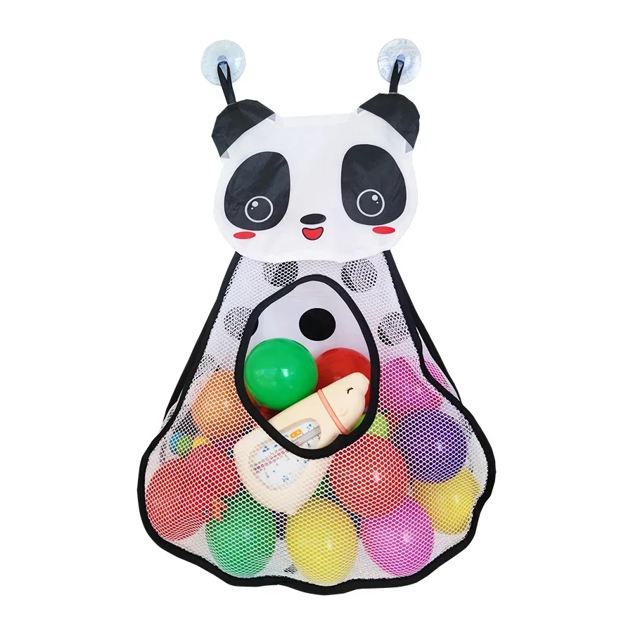 Toy Storage Bag Baby Bath Toys Bathroom Baskets Baby Bath Mesh Net Bag Shower Holder Toys Organizer Large Toy Storage Bags Strong Suction Cups