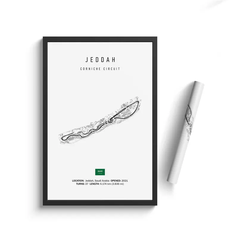Formula 1 Racing Circuit Canvas Art: Aesthetic Motorsport Wall Decor