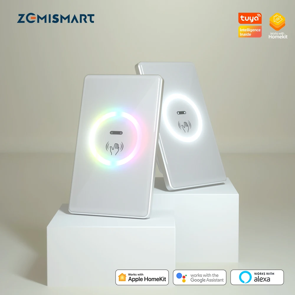 Benexmart Tuya Zigbee Interruptor de Onda Inteligente com Sensor de Pir Nos Interruptor de Luz de Parede Smartthings Homekit Alexa Google Home