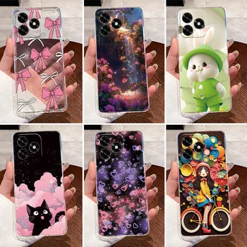 For Honor Play 10A Case NLA-LX3 Clear Luxury Cute Love Rabbit Funny TPU Soft Silicone Phone Case For Honor Play10A 4G Back Cover