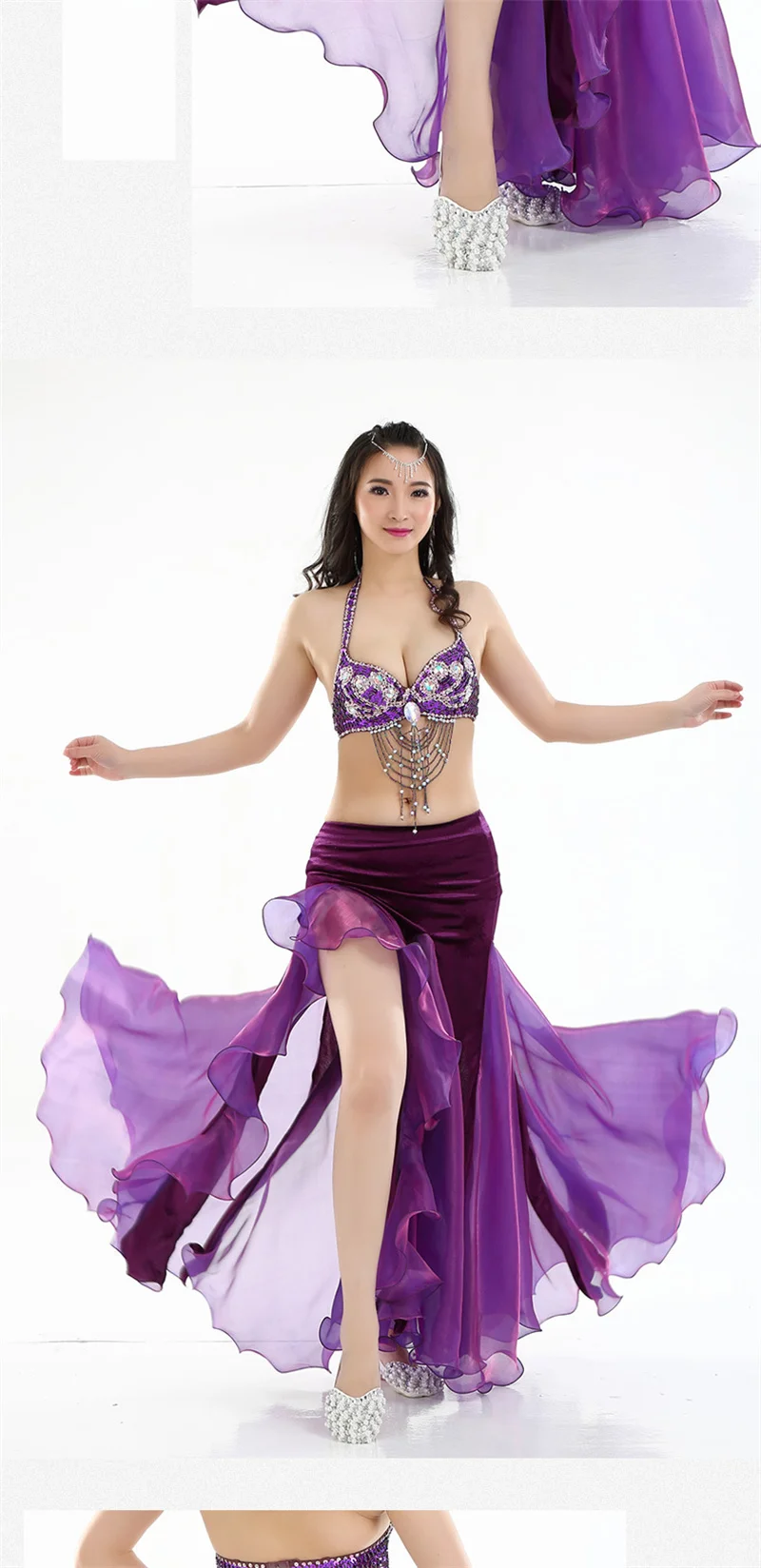 Sexy Belly Dance Skirt Women Belly Dance Costumes Ladies Elegant