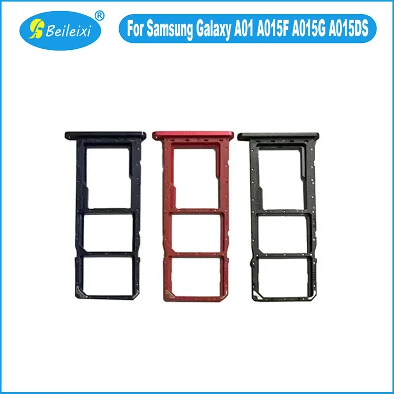 

For Samsung A01 A015F A015G A015DS SIM Card Tray Slot Holder Micro SD Card Adapter Socket Repair Parts