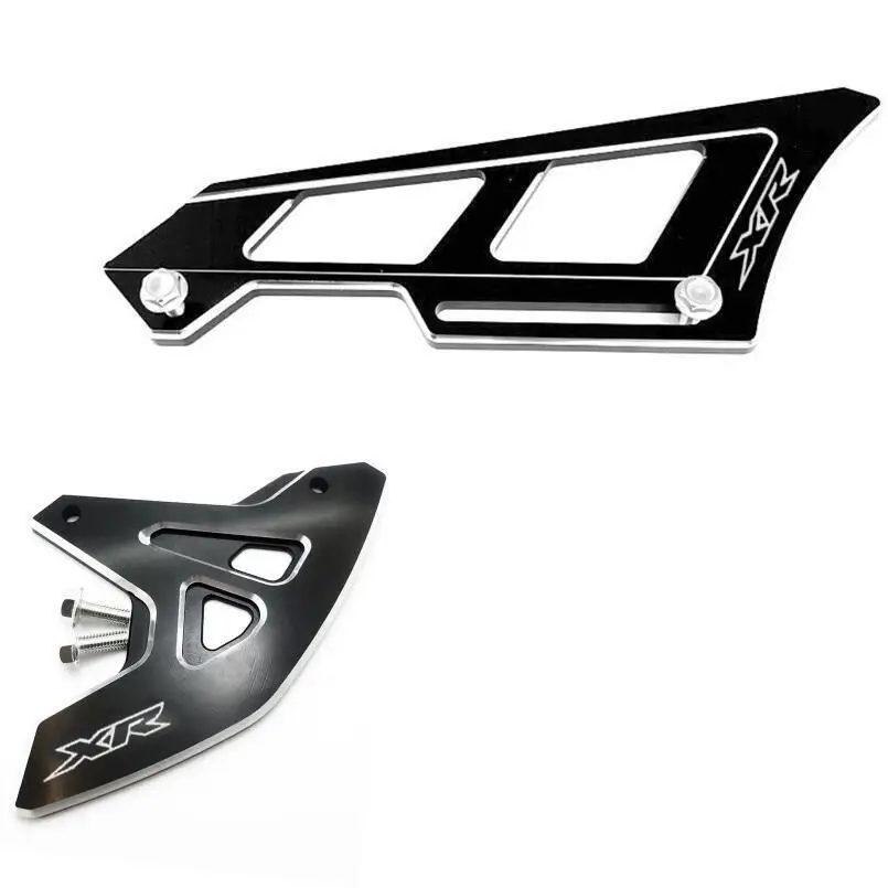 XR LOGO Rear Brake Disc Guard Cover + Chain Cover For Honda XR650L 1993