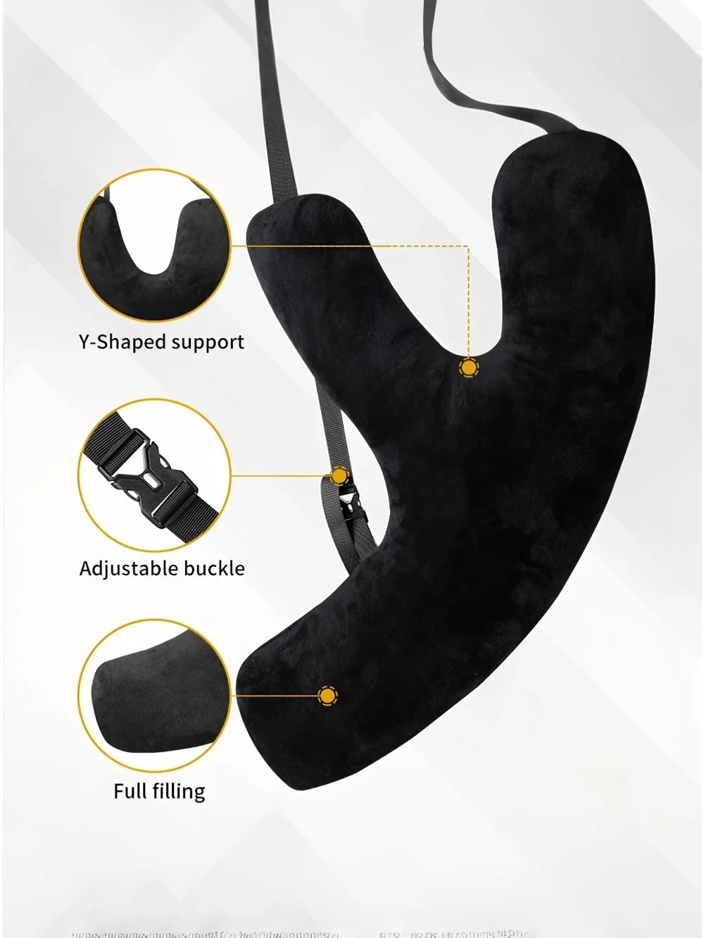 Ergonomic Car Seat Belt Headrest Pillow