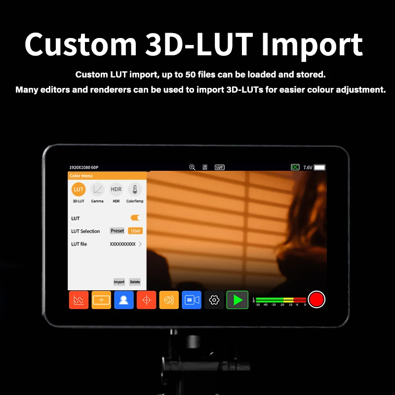 SHIMBOL MEMORY I Recording Monitor 5.5inch Real Time Recording Monitor IPS Touch Screen HDMI-compatible Camera Field