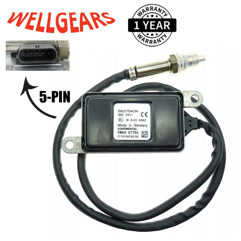 21984358 Sensore Di Ossido Di Azoto Nox Per Volvo Vah Vhd Vnl Vnm Vnx Trattore Dritto Camion 10.8L 12.8L 16.1L Diesel Turbocompresso