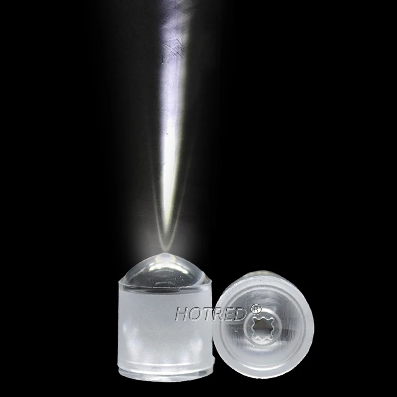 10pcs 1W 3W 5W 3 Degree Focus LED Lens 3030 3535 XPE XPG2 XHP50