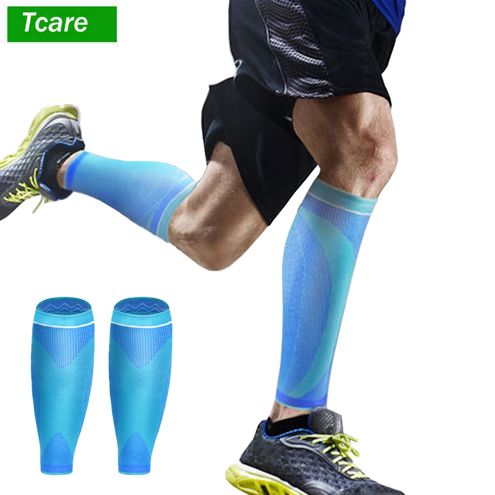 Tcare 1Pair Calf Compression Sleeve Leg Sleeves for Running Footless Helps Shin Splints Guards | Красота и здоровье