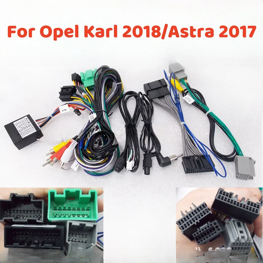 Cavo Alimentazione 12V Con Scatola Canbus Per Autoradio Opel – Compatibile Con Corsa 2015, Antara 2008-2013, Astra 2007, Zafira 2007, Plug-and-Play Per Navigatori Android