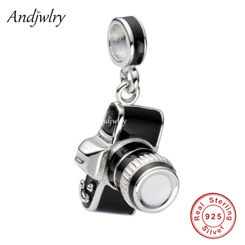 Fit Bracelet Charms Photographer Video Camera Dangle Charm Silver 925 Original Pendant Bracelet & Bangle Jewelry Berloque 2