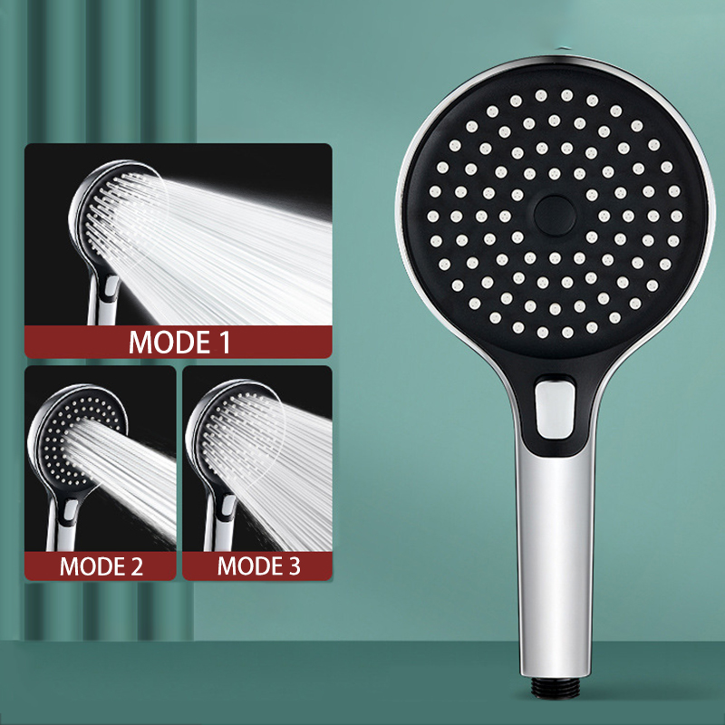3 Modes 13CM Big Shower Head Adjustable High Pressure Water Saving Rainfall Flow Shower Faucet Nozzle Bathroom Accessories