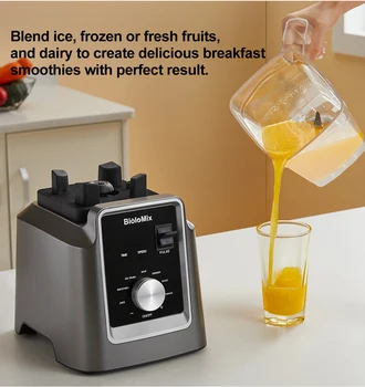 BioloMix Digital BPA FREE 2L Automatic Professional Blender, Juicer Food Processor Ice Smoothies Fruit, FREE GIFT 600ml dry jar 4