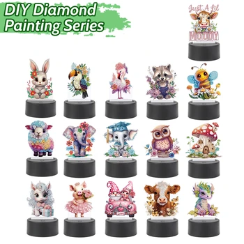 Double-Sided Diamond Painting LED Night Light – Easter Gift 1