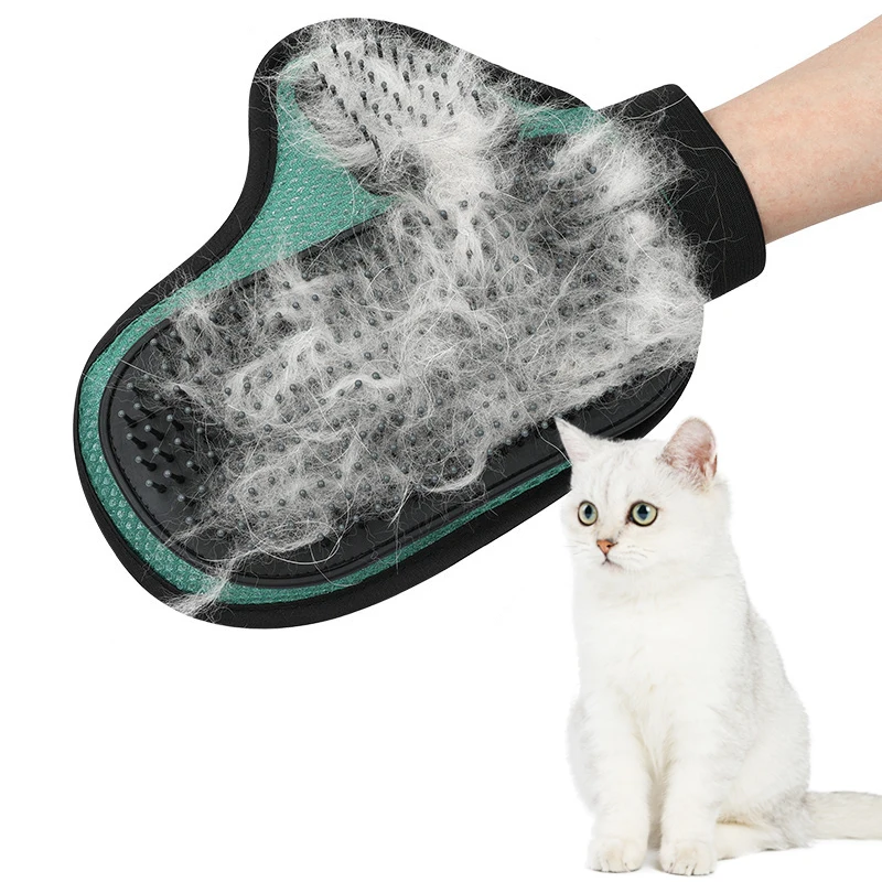 Pet bath massage cat gloves cat Dog Hair Removal Cat Supplies Comb Hair Removal Brush Rubber Sticky Gloves