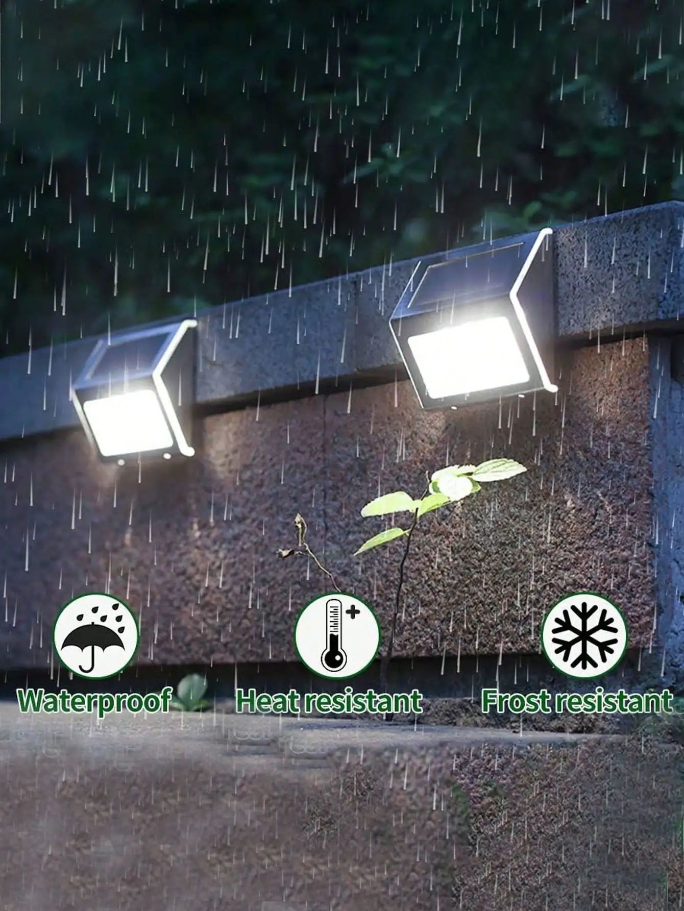 Description Picture 3 of itemUpgraded Solar Panel Solar Fence Lamp Stainless Steel Stair Garden Step LED Light