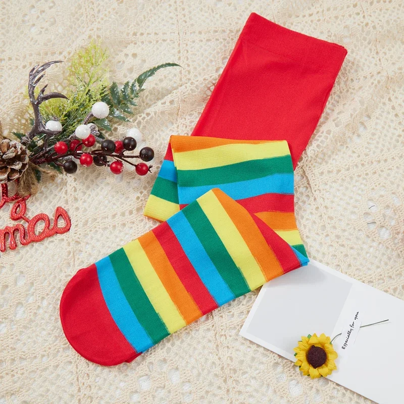 Girls Pantyhose Children Stockings Children Girl Pantyhose Kids Striped Pattern High Waist Cosplay Leggings Pants Cosplay Halloween Christmas Stockings