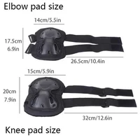Sports Mountaineering Tactical Knee Pads - 4Pcs set