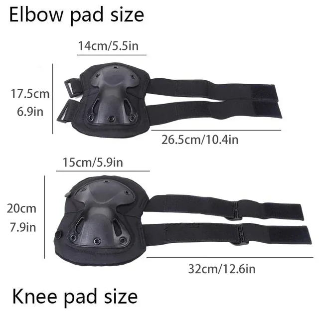 Sports Mountaineering Tactical Knee Pads - 4Pcs set