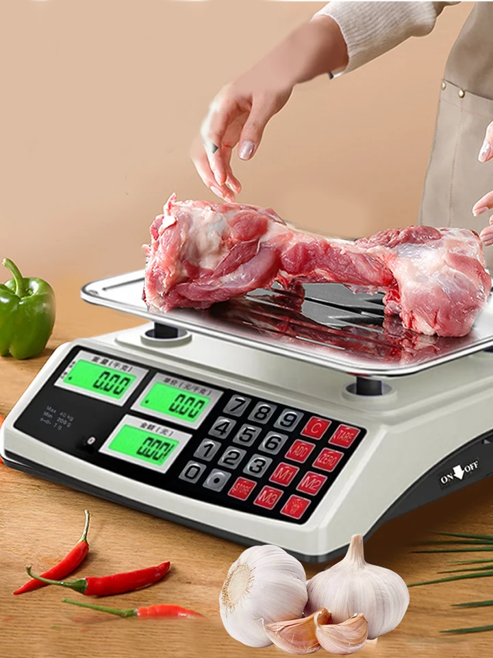 40kg Digital Price Scale with Dual LCD Display