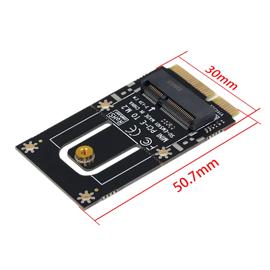 SSD adapter card m.2 to pcie adapter pcie adapter card XT-XINTE A + E Key M.2 NGFF to Mini PCI-E wireless WIFI compatible-Bluetooth module m2 NGFF to mPCIE adapter card converter for PC
