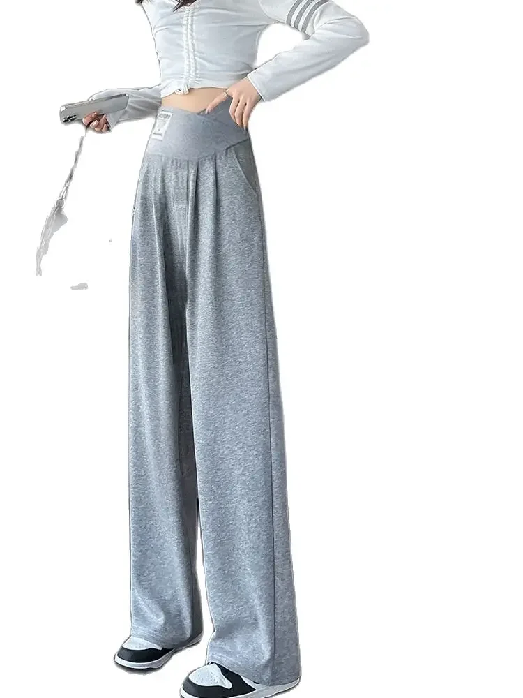 Spring and Autumn Pregnancy Outerwear Winter Low-rise Casual Pregnant Women's Pants Korean Style Maternity Belly Trousers Loose