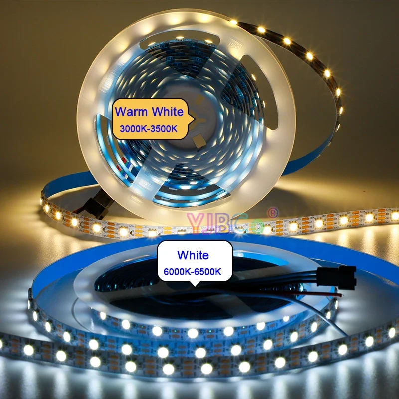 Addressable Single Color WS2815 LED Strip White/Warm whtie Strips Light 12V 30/60/144 LEDs/m SMD 5050 Pixels Smart Lights Tape