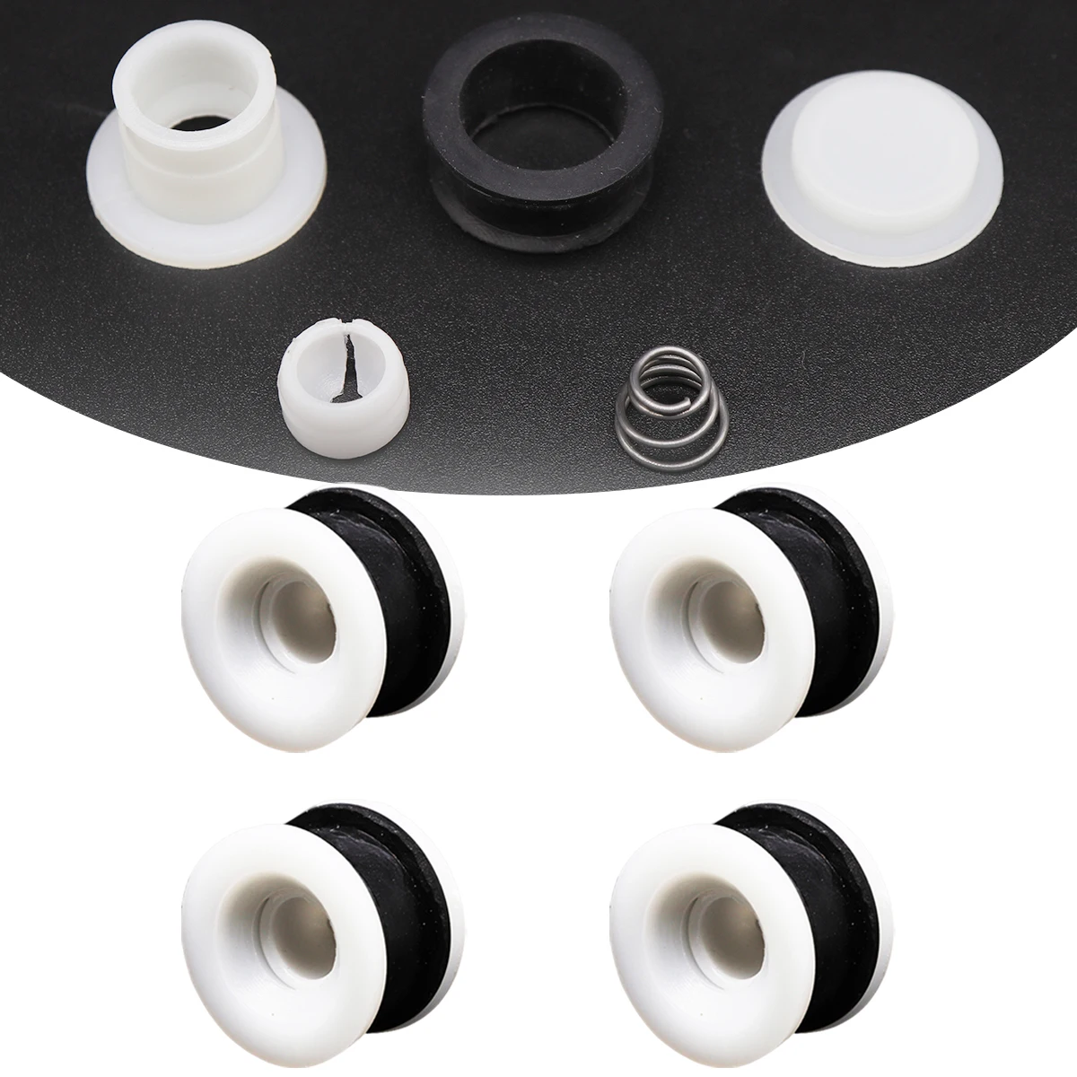 Gearbox Shifter Cable Linkage Assembly Manual Rubber Bushing Grommet Clips Sleeve Replacement Accessories Kit 4X For Peugeot 307