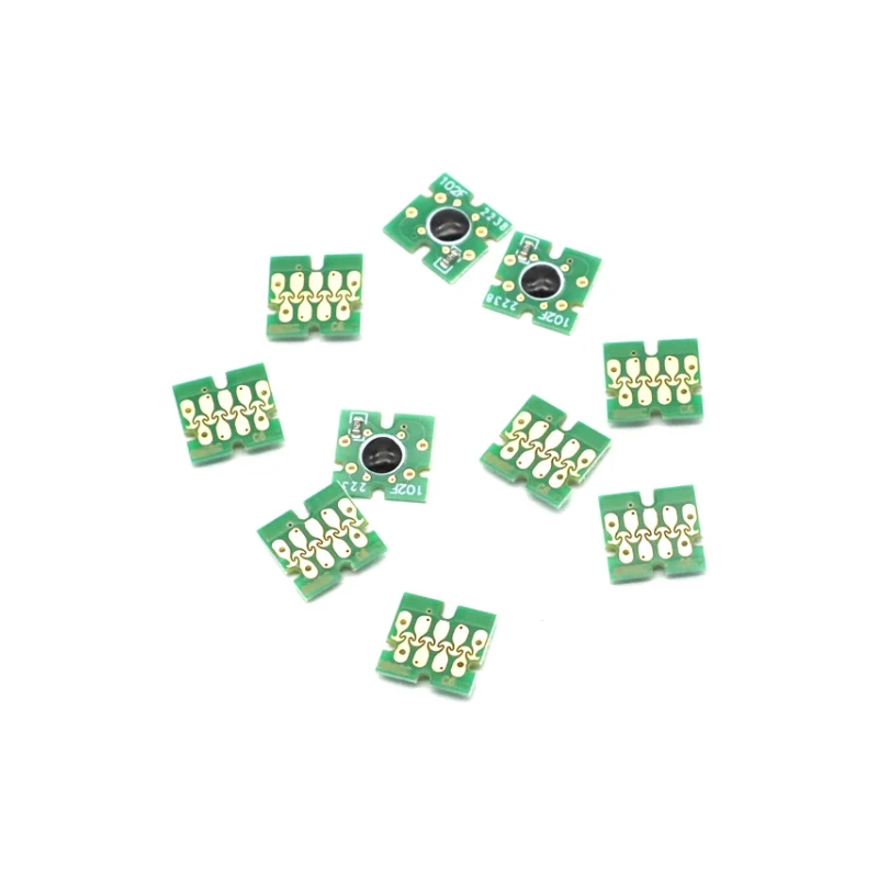 10set 40pcs T741X-T7414 T7411 T741X Ink Tank Chip for Epson SureColor F6000 F6070 F6200 F6270 F7000 F7200 F7270 F9300 F9370 9200 maintenance box chip resetter