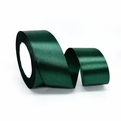 Elegant Green Satin Ribbon - 25 Yards for DIY Crafts, Gift Wrapping & Decoration (0103)