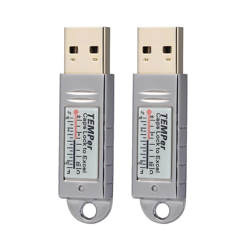 

Top Deals 2X USB Thermometer Temperature Sensor Data Logger Recorder For Pc Windows Xp Vista/7