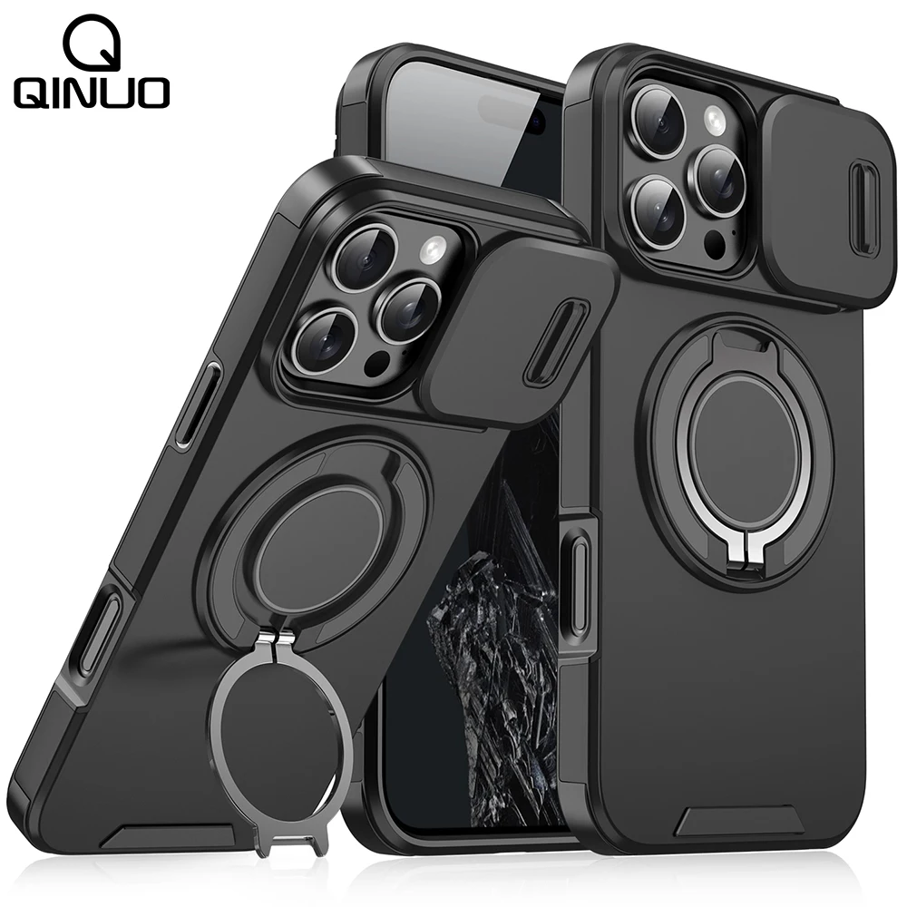 Heavy-duty-Rugged-Magnetic-Ring-Stand-Case-For-iPhone-16-15-14-13-12-11 ...