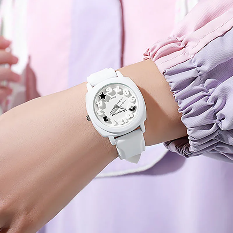 Fashion Silicone Band Women Quartz Watches Set