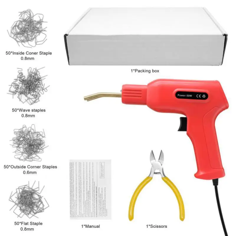 

Plastic Welder Gun Heat Gun Hot Stapler Welding Machine Soldering Iron PVC Repairing Machine For Car Bumper Repair Tools US EU