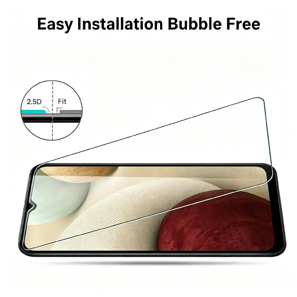 4-Pack Full Coverage Tempered Glass Screen Protector - Clear Protective Film