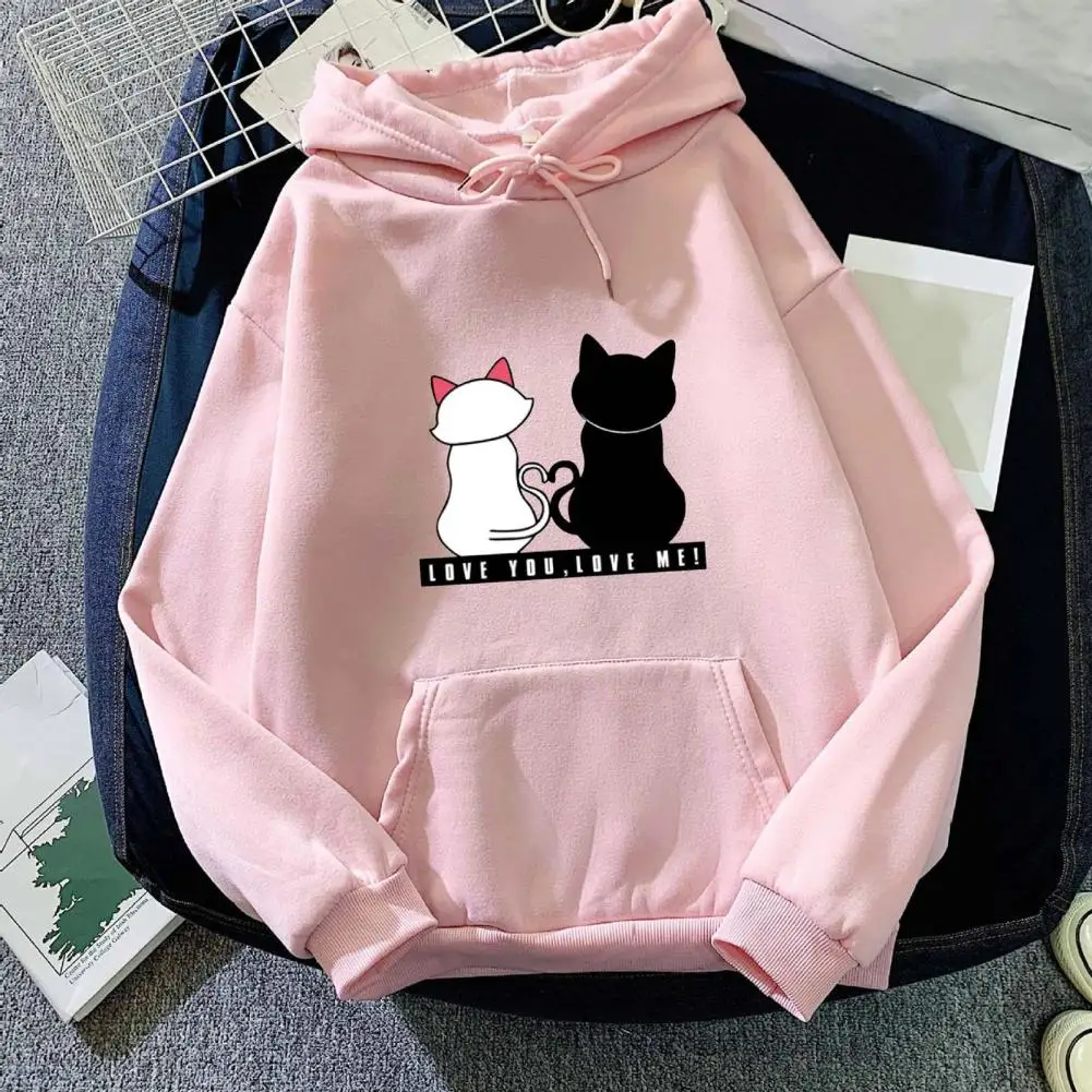 

Streetwear Hoodies Women Sweatshirt Autumn Winter Long Sleeve Hoodies Harajuku Hoodie Cat Print Sweatshirt Women sudadera mujer