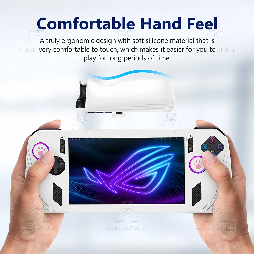 Silicone Case with Thumb Grips - Scratch-Resistant, Anti-Fall, Anti-Slip, Durable Soft Shell Cover
