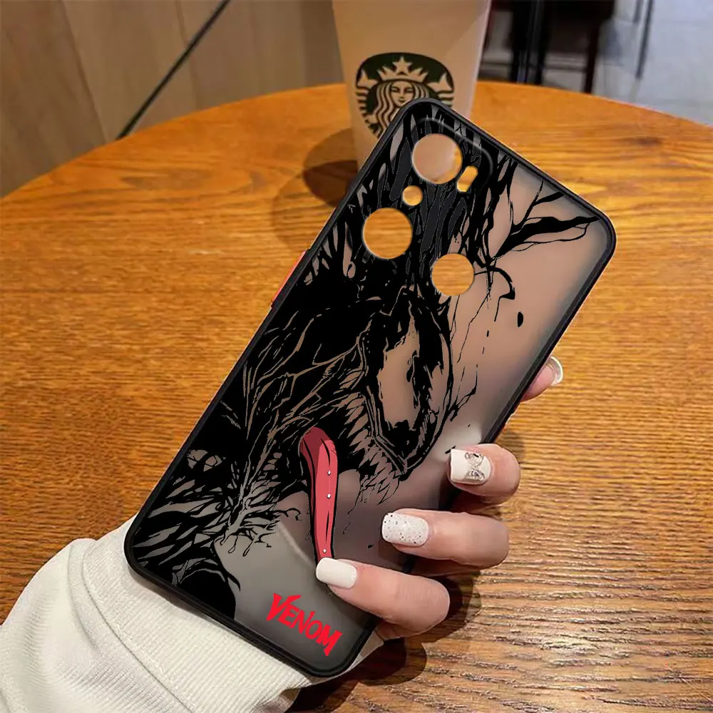 thumbnail image 1 of Funda mate para infinix HOT 20I 12 12I 11 11S 10 10I 10S PLAY 9 8 Pro POVA 3 CAMON 15 17P Funda Marvel Spiderman Venom LOGO, 1 of 5