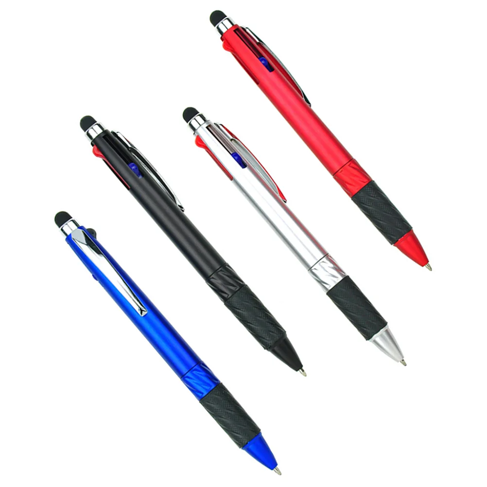 

4 Pcs Multifunction Stylus Meeting Pens Fine Point Ballpoint Intelligent Metal Clip Portable Student Bulk Ink