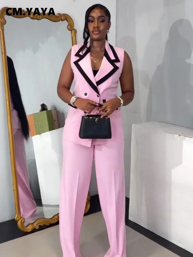 Fashion Women's Set Striped Patchwork Sleeveless Tank - Main Image