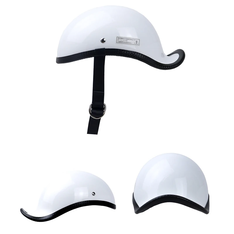 

High Strength Fiberglass Material Classic Retro Half Motorcycle Helmet Racing Comfortable Lining Lightweight Man Women Safety