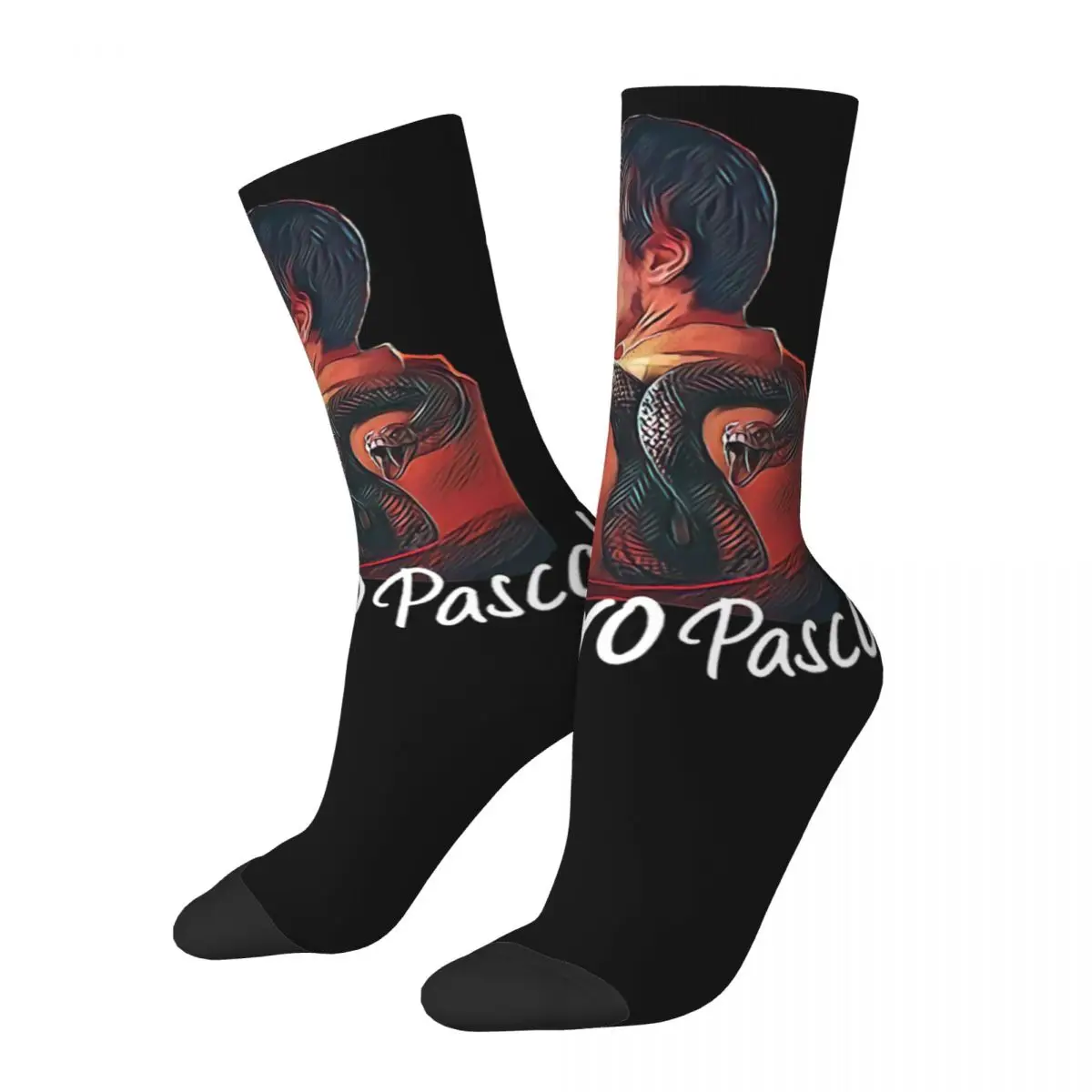 

Funny Crazy Sock for Men Classic Hip Hop Harajuku Pedro Pascal Happy Seamless Pattern Printed Boys Crew Sock Casual Gift