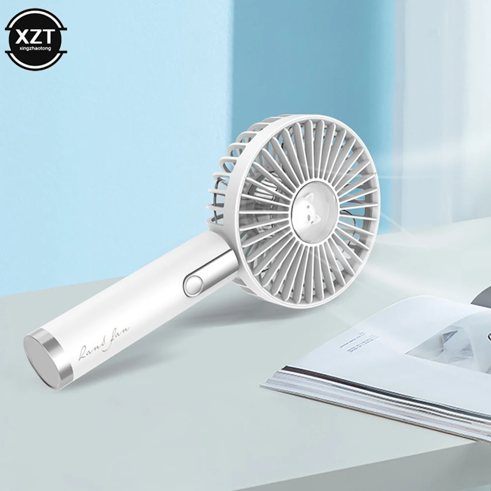 Handheld Fan Summer Portable Mini Fan 3 Speed Adjustable Fans USB Rechargeable Desk Handheld Air Conditioner Cooler Outside Travel Artifact
