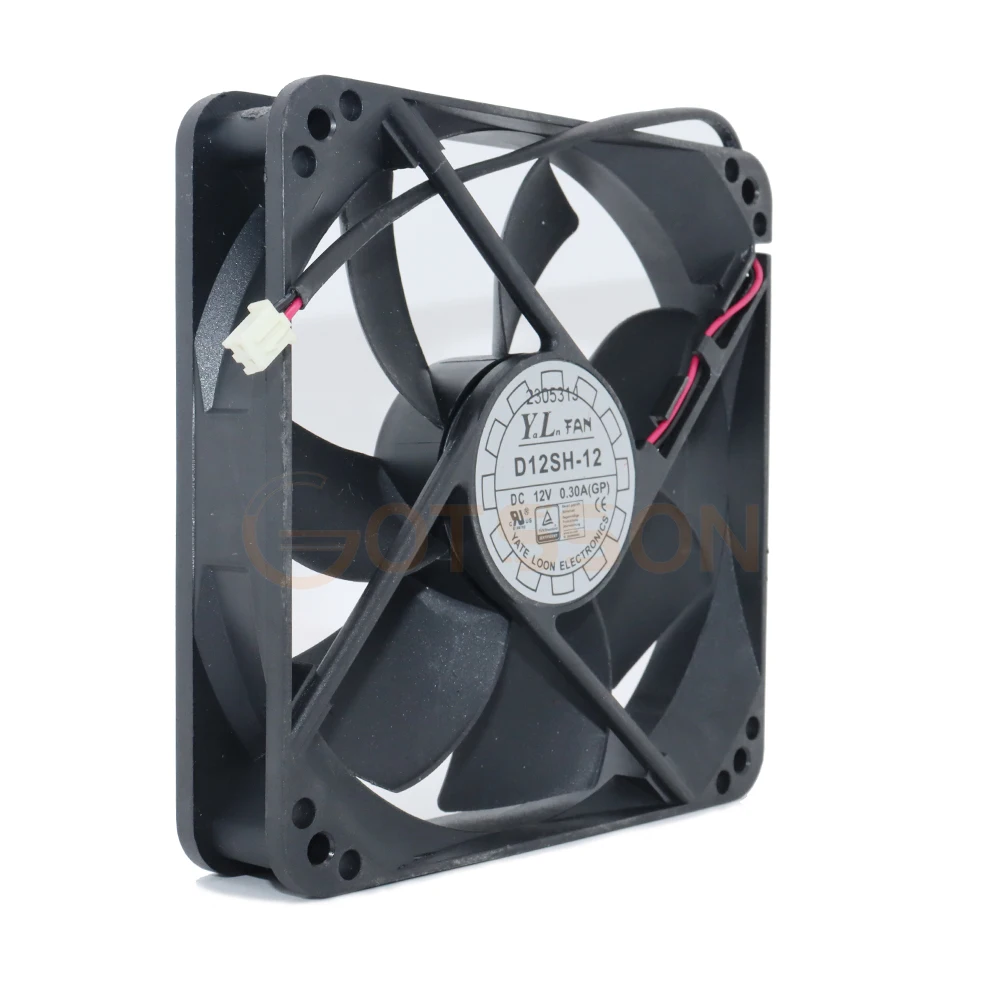 Yate Loon D12SH-12 D12SM-12 12025 120x120x25mm DC 12V 0.30A 냉각 팬 전원 박스 팬용 새 원본