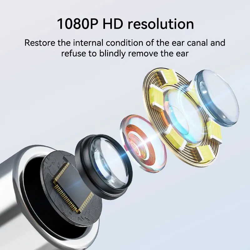 Digital Otoscope Camera Ear Camera with 4.3 Inch IPS Screen Ultra Clear View Ear Scope 3.9mm Wax Removal Tool